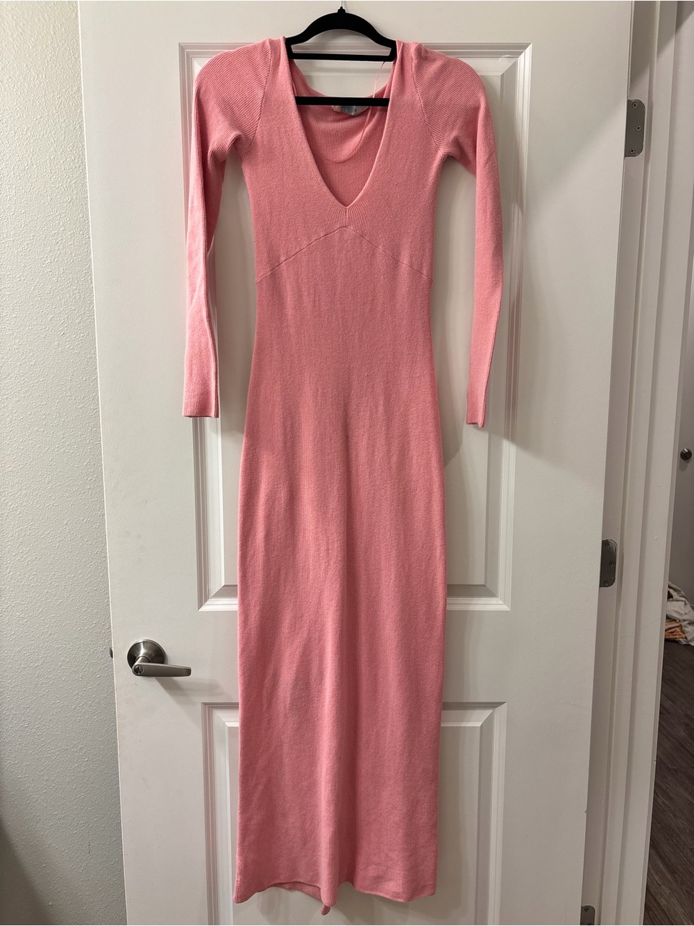 Free People Pink Knit Maxi Dress